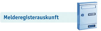 ueberschrift Melderegisterauskunft